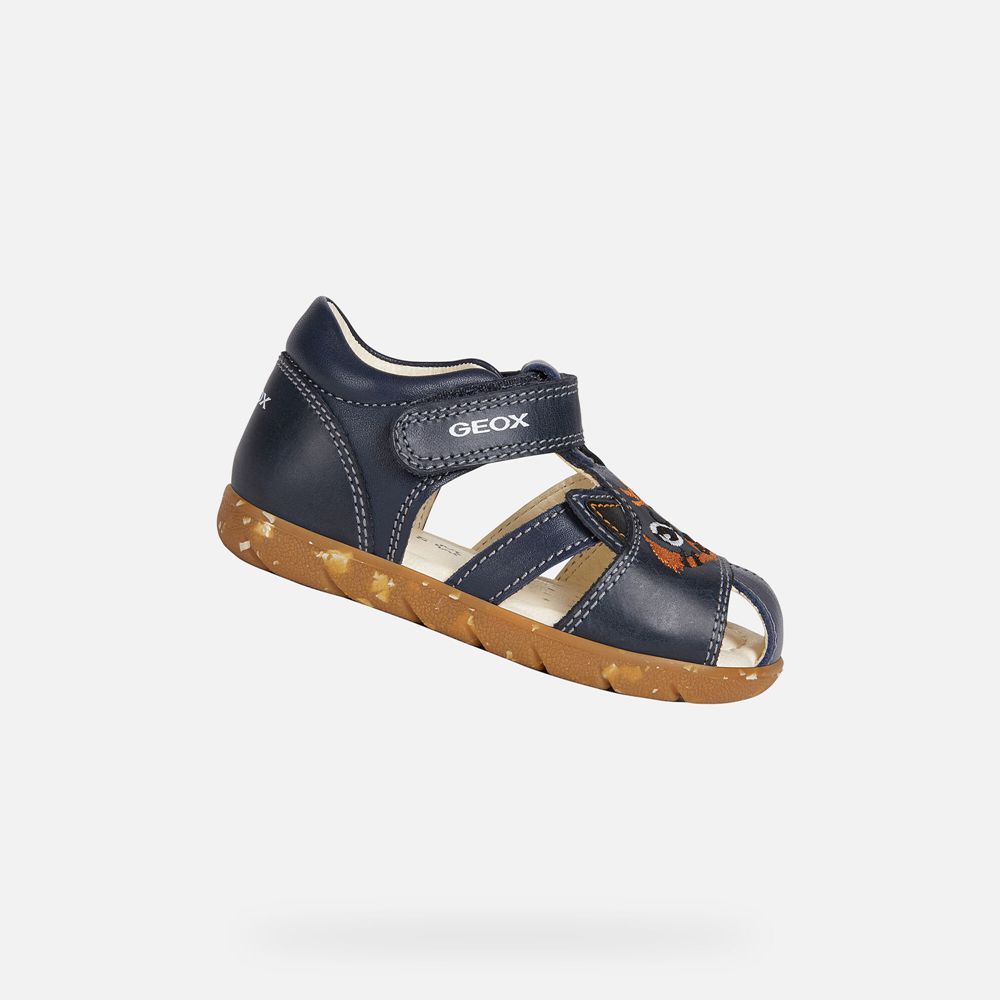 Sandalias Geox Bebe Azul Marinho - Alul Boy - TIQYN8019